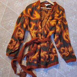 Vintage mohair blend wrap sweater